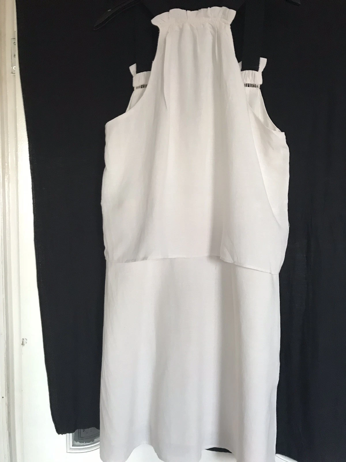 OFF WHITE Abito donna Mangoe a strati bianco sporco taglia small