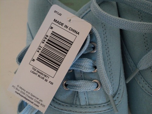 MARKS & SPENCER M&S INDIGO COLLECTION Light Blue Canvas Lace Up Shoes Size 6 - Picture 4 of 16