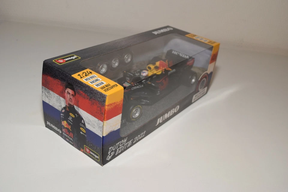 1:24 BBURAGO BURAGO MAX VERSTAPPEN RED BULL RB16B JUMBO 2021 RARO CAMPIONE DE... - Immagine 3 di 4