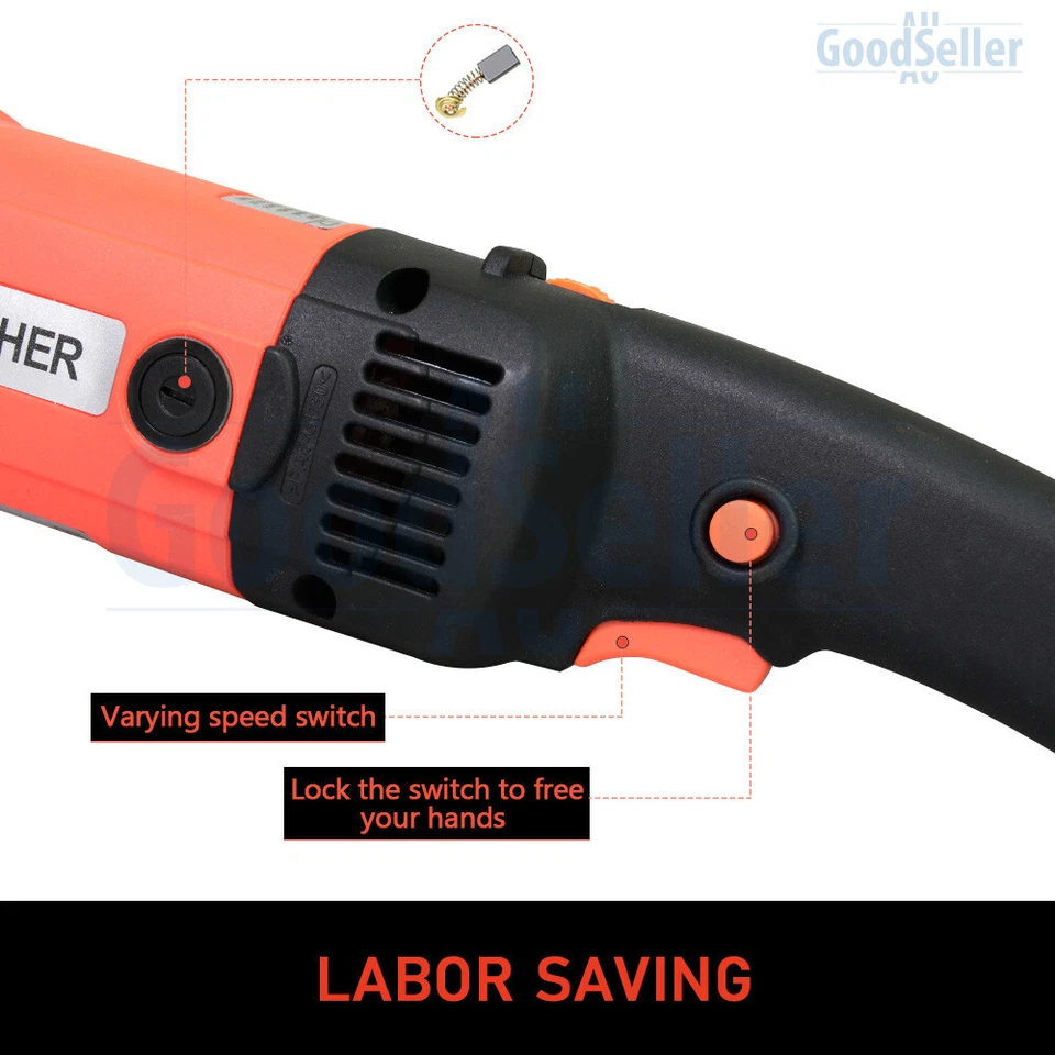 1400W Electric Burnishing Machine Burnisher Sander Polisher 2x Grinding Wheels - image 2 of 4