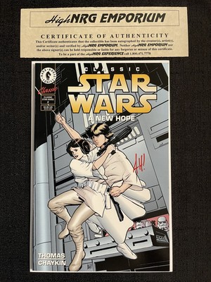 Classic Star Wars A New Hope #2 Signed By Adam Hughes W/COA Dark Horse Comics