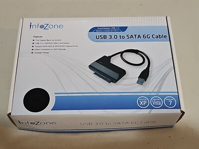 Syba SY-ADA20079 USB 3.0 to SATA III Adapter Cable for 2.5'' Hard Drive BRAND NEW