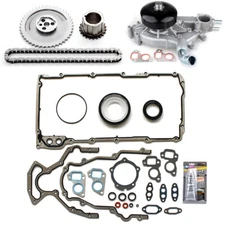 Timing Chain Kit Lower Gasket Set Water Pump For 00-06 Chevrolet GMC 6.0L