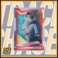2022 Panini Elite Extra Edition Baseball Noah Dean Prime Numbers B 081/123