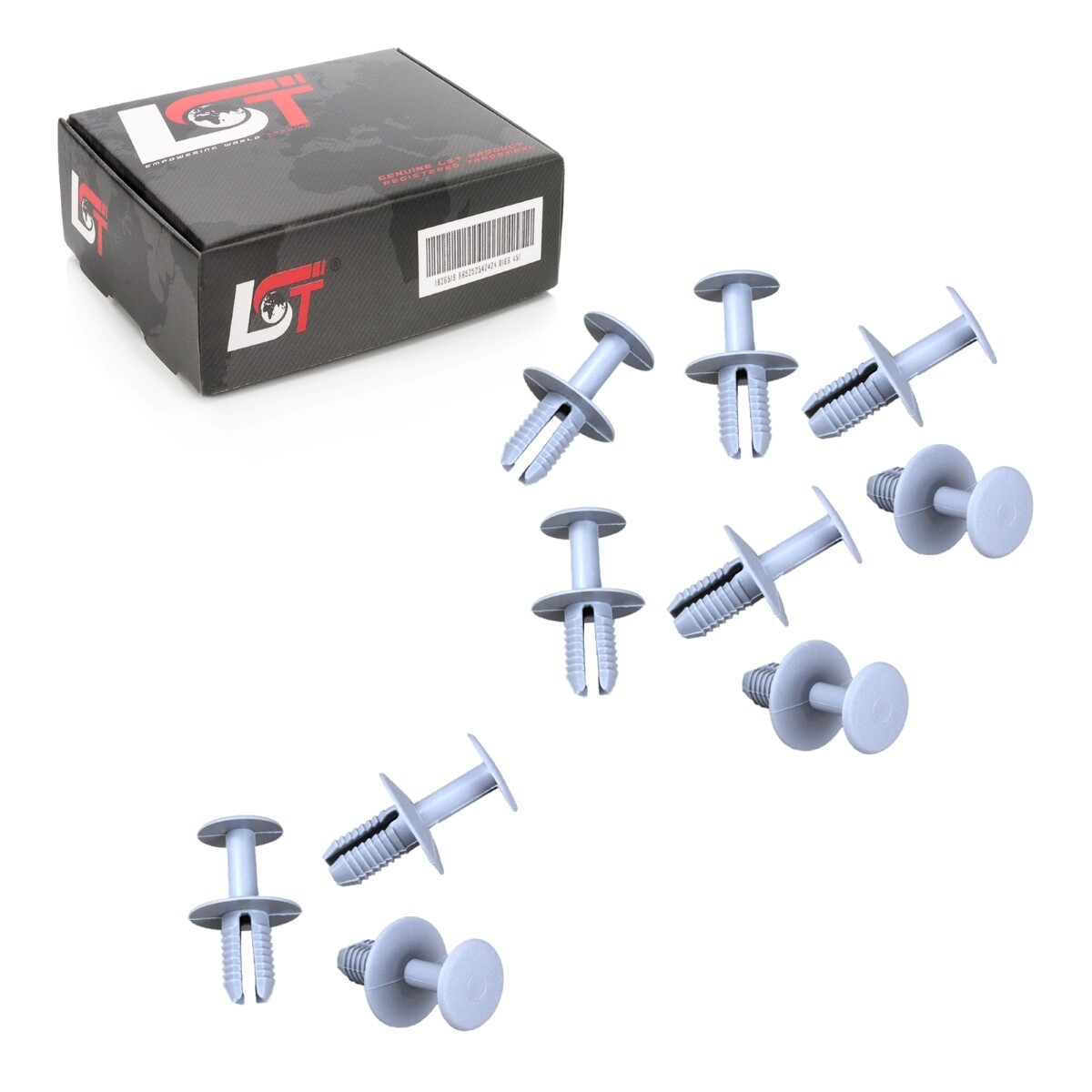 10x for Volvo Underbody Protection Fastening Clips Gray