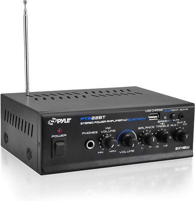 Bluetooth Mini Blue Series Home Audio Amplifier - Compact Desktop Home Theater-S