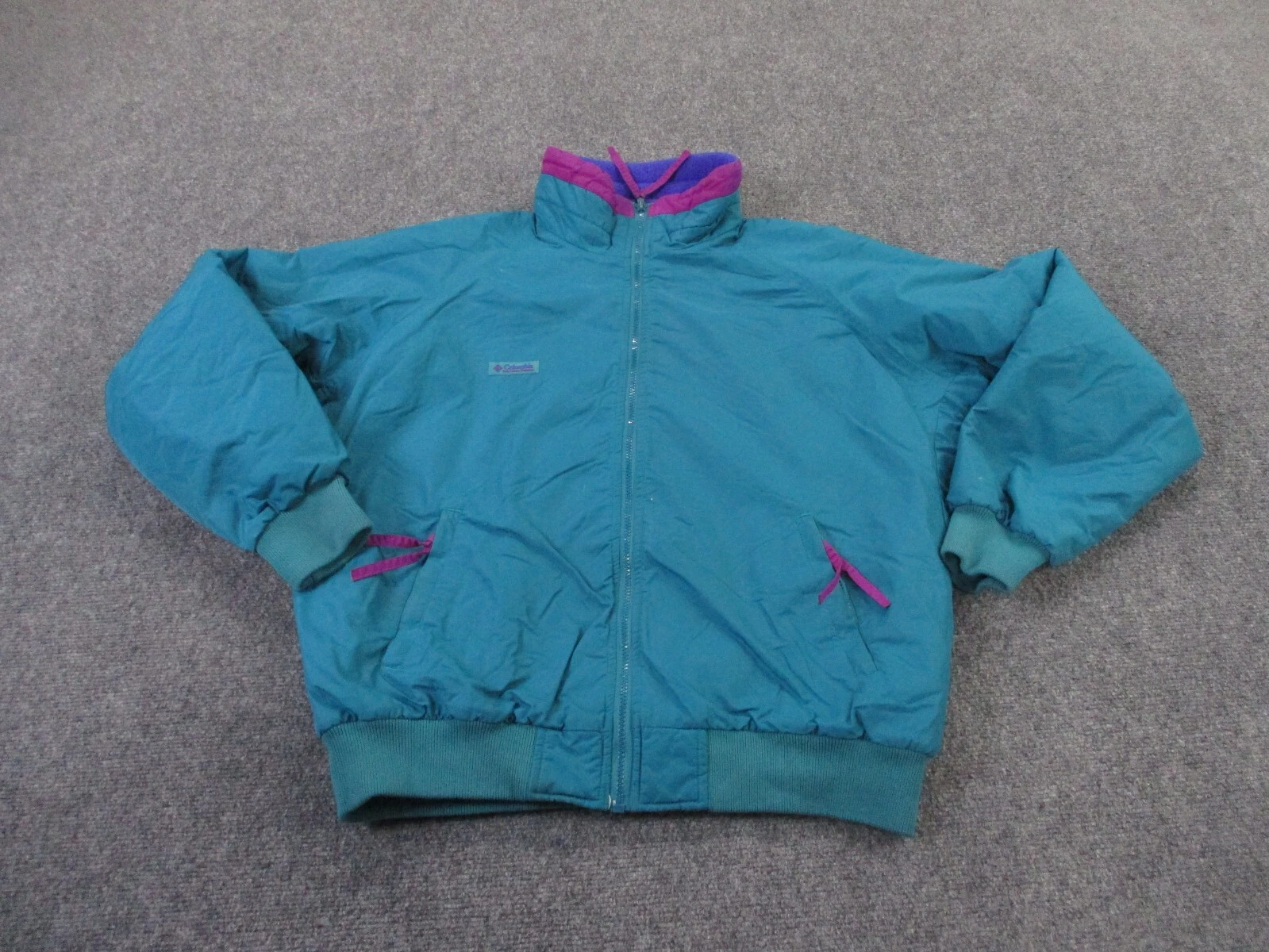 Vintage Columbia Jacket Mens L Fleece Lined Coat Radial Sleeve Outdoor Coat