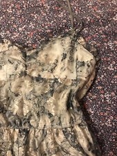 abito pizzo zara fiori grigio