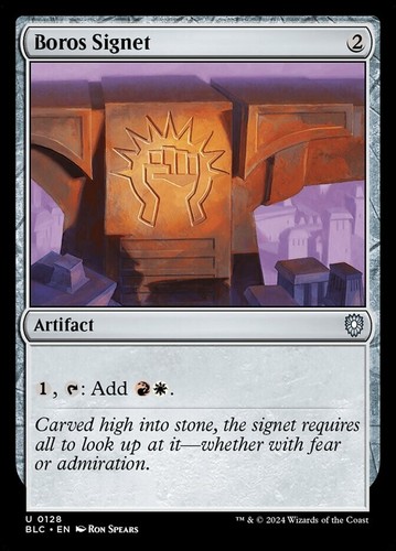 Boros Signet 0128 Non Foil Uncommon Bloomburrow Commander MTG NM