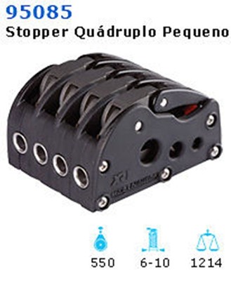 NAUTOS 95085 - XR1 ROPE CLUTCH - QUADRUPLE - LINE UP TO 3/8
