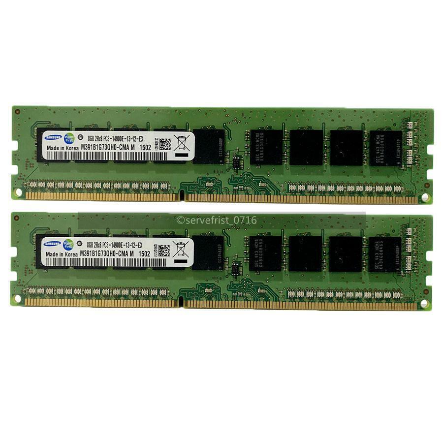 Samsung 64GB (8x8GB) DDR3 ECC UDIMM Memory PC3-14900E 1866 MHz For