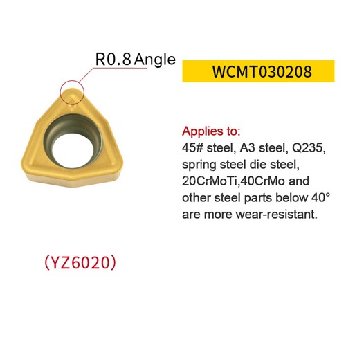 WCMT050308FN  WCMX WCGT ACZ330 10pcs CNC Carbide Turning Insert Grooving Blades - Picture 34 of 83