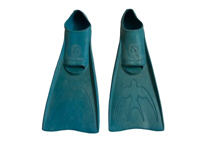 Cressi-sub Rondine Tauchflossen Gr. 38-39 Blau Vintage Flossen Made in Italy