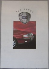 1991 Lancia Thema, Dedra, HF Integrale & Y10 Brochure