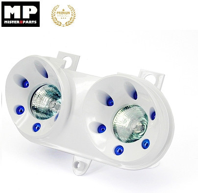 Optique halogène MBK Booster Rocket et Yamaha BWS Next Generation blanc masque de phare avant