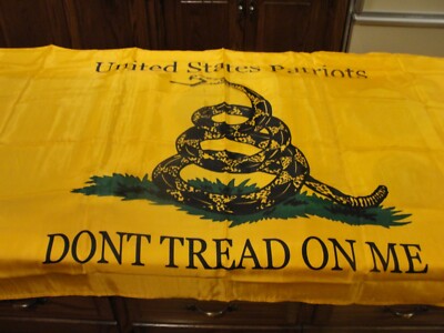 3'x5' US Patriots Don't Tread On Me Gadsden Flag Outdoor Yellow Rattle Snake