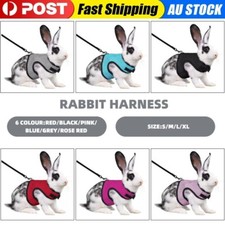 Rabbit Vest Harness Leash Lead Mesh Pet Hamster Bunny Dutch Pig Traction Rope AU