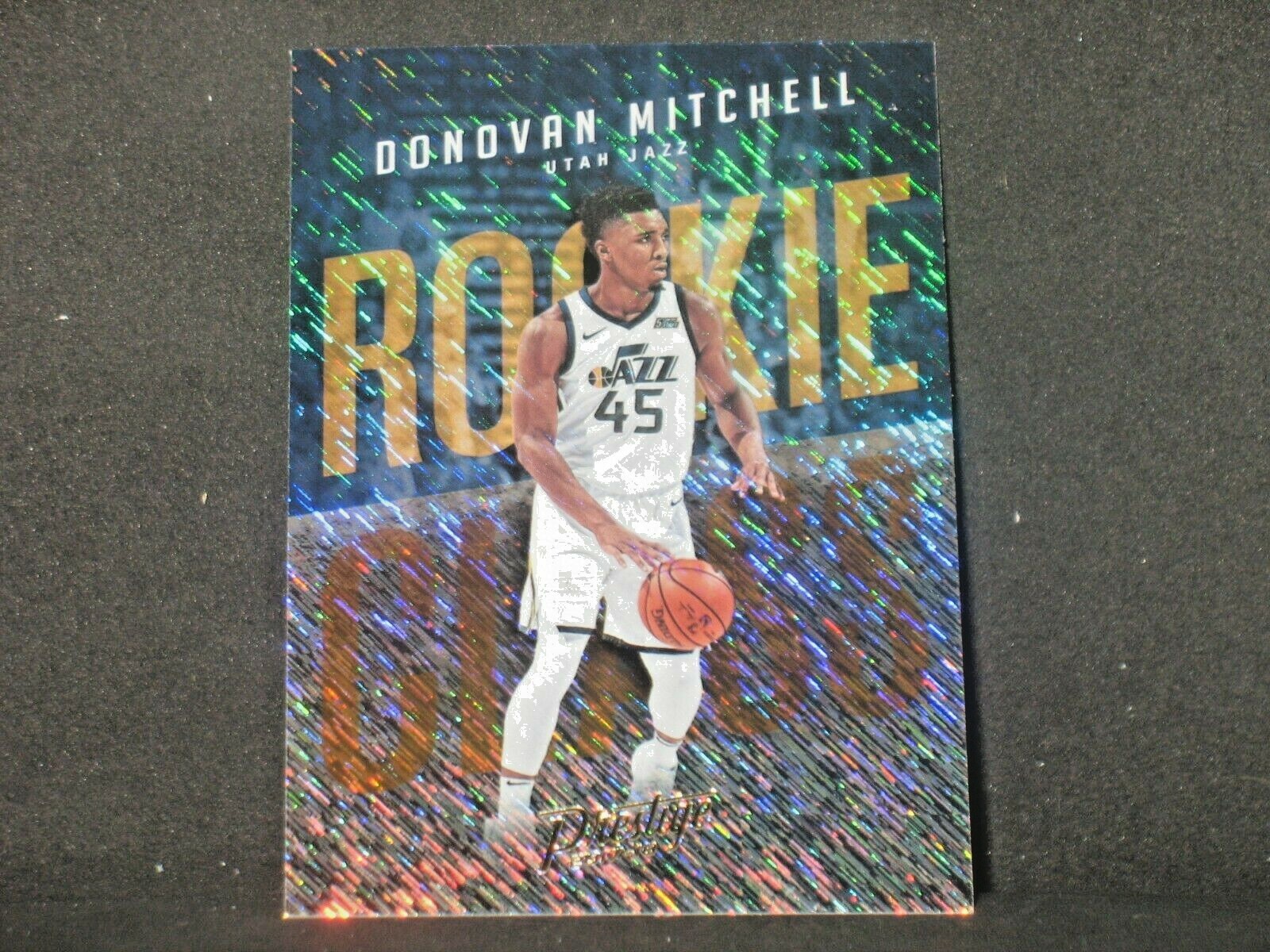 Donovan Mitchell 2017-18 Panini Prestige Rookie Class Rain Rookie #13 Utah Jazz