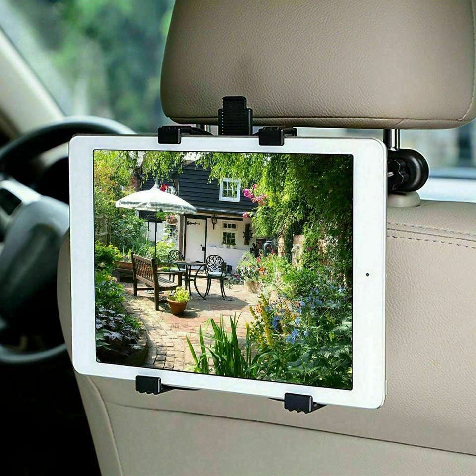 UNIVERSAL IN CAR BACK  HOLDER MOUNT SEAT HEADREST for All 7" to 11" Tablets - Image 2 of 3