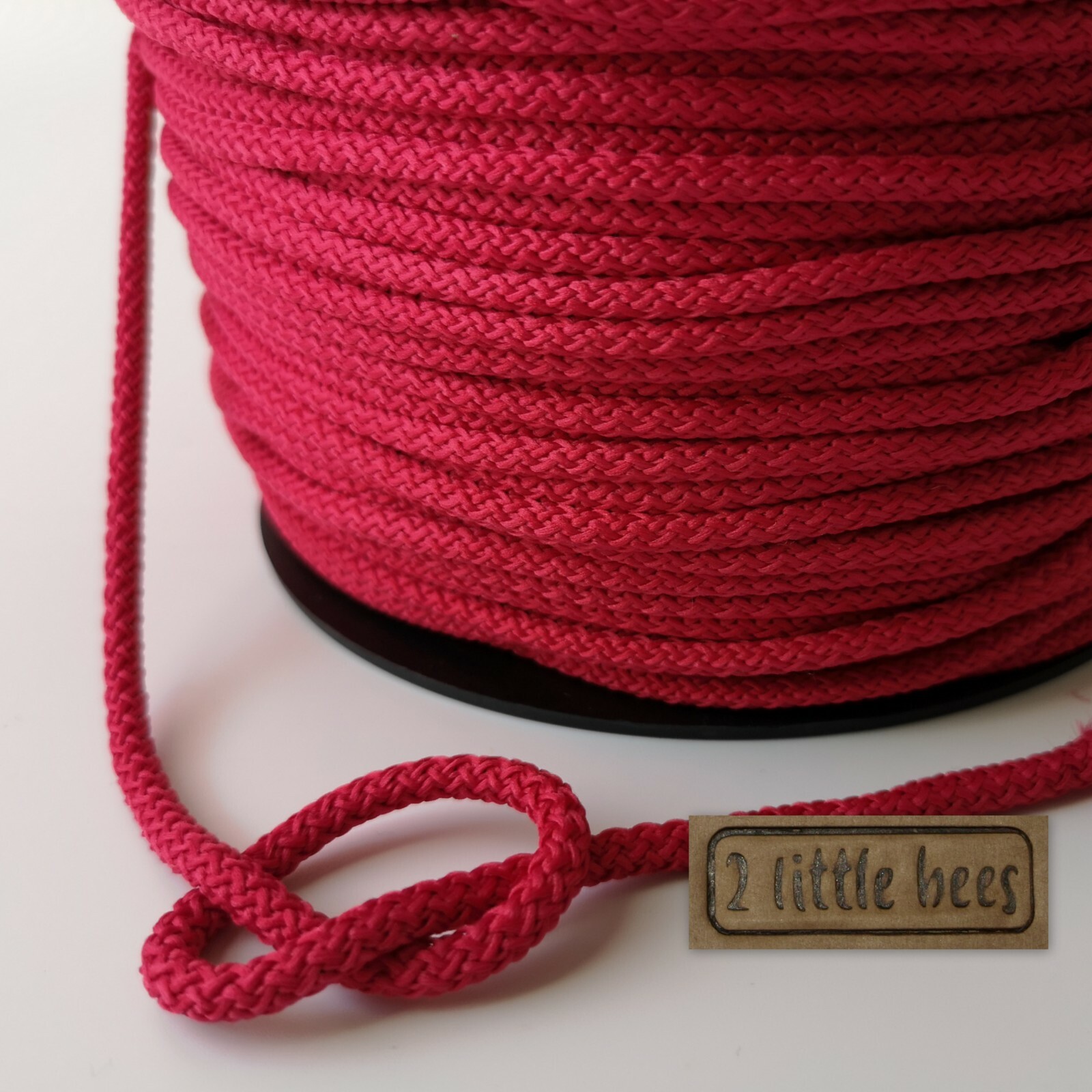 5mm Red Cord Drawstring Pink Strong Piping Rope Macrame Tying Craft ...