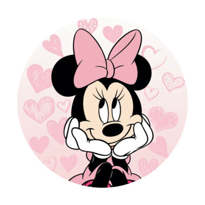 Toile De Fond Ronde Minnie Mouse Pour Anniversaire – Accessoire Photo Bébé Et Goûter D'enfants