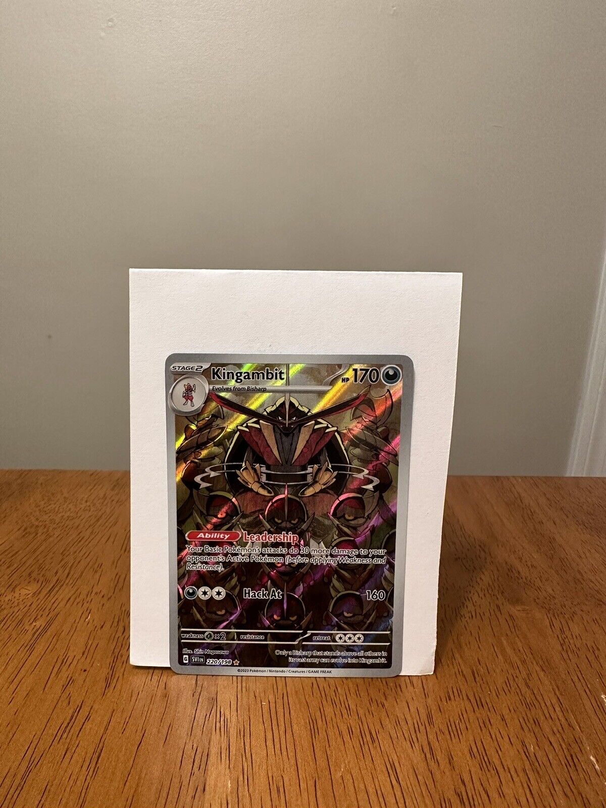 Mavin  Pokémon TCG - Kingambit 220/198 - Scarlet and Violet Illustration  Rare NM