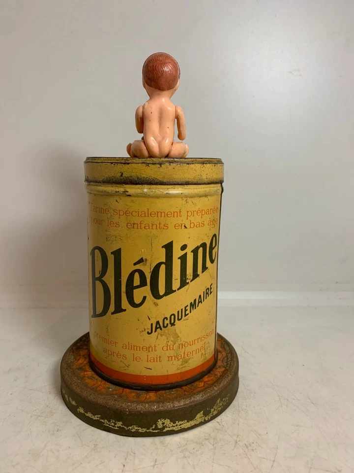 ANCIENNE BOITE PUBLICITAIRE DE MARQUE BLEDINE JACQUEMAIRE DECOR BEBE - Photo 4/4