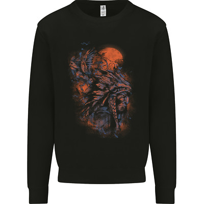Indianer Indianer Kopfschmuck Apache Kinder Sweatshirt Pullover
