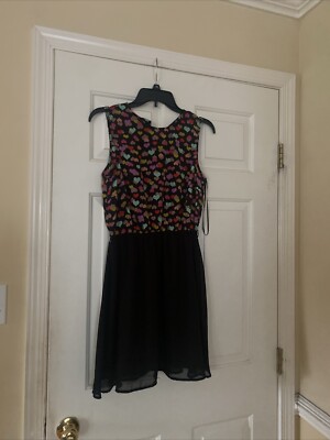 primark black mini dress Zosia Slinky Jersey Strapless Plunge Neck Frill Skirt Mini Dress in Black