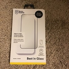 NIB iPhone 11 Pro Max/XS Max Bodyguardz pure 2 edge tempered glass screen protec