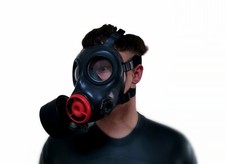 Rare Black Rubber FM12 Fetish Gas Mask