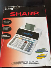 Sharp EL-1901 Paperless Printing Desktop Calc...