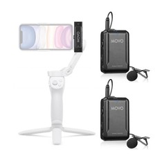 Movo Edge-DI-Duo Wireless Lavalier for iPhone - Perfect Compact Lav Mic