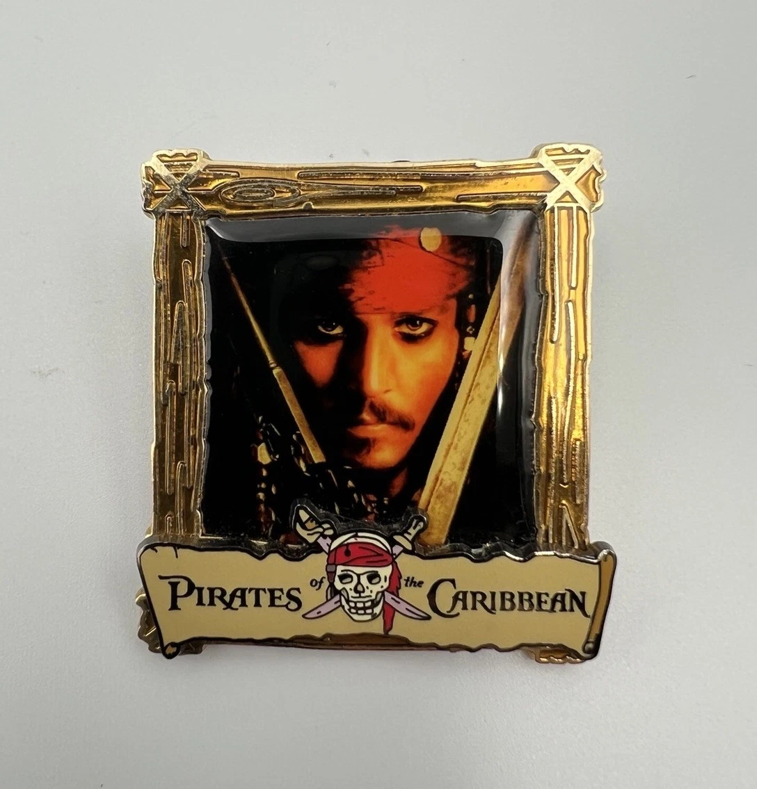 Disney Pirates of the Caribbean Captain Jack Sparrow Poster Pin Johnny Depp