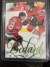 25-26 Connor Bedard Flair Rare Green Foil /349 Chicago Blackhawks
