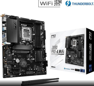 ASRock Z890 Pro-A WiFi LGA 1851 Intel Z890 SATA 6Gb/s ATX Motherboard