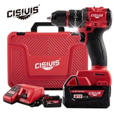 CISIVIS 45N.m Brushless Drill Driver Bare Tool for Milwaukee M18 With Battery