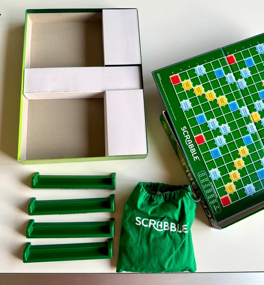 Mattel Scrabble Original Classic Board Tile Game Complete Unused - Image 3 of 4