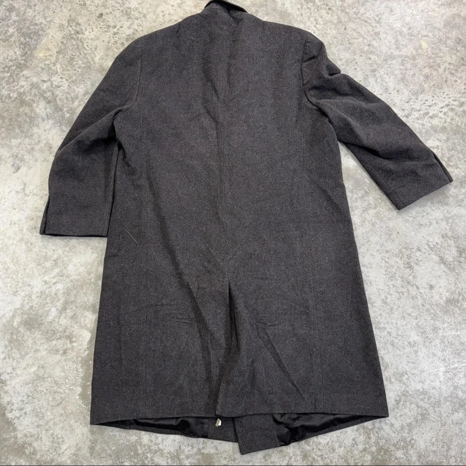 Abrigo Ralph Ralph Lauren Para Hombre R50 Gris Carbón Doble Pecho Topcoat Foto 4 de 4