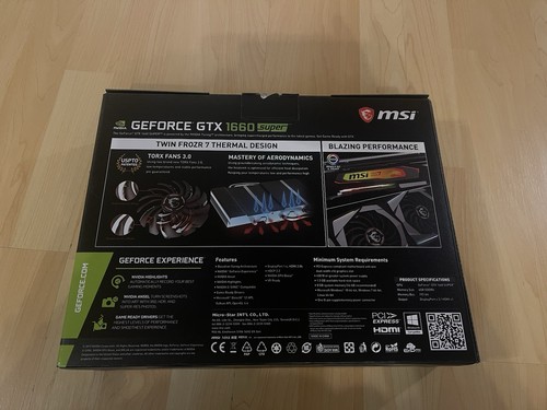 MSI Nvidia Geforce GTX 1660 Super Gaming X 8GB GDDR6 TOP OVP - Afbeelding 3 van 9