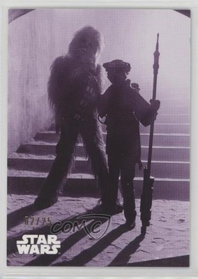 2020 Star Wars Black and White: ROTJ Purple Hue Shift 2/25 Chewbacca Boushh wd9