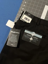 Natural Issue Dress Pants Mens 42x30 Black Executive Classic Wool Dynamics - New