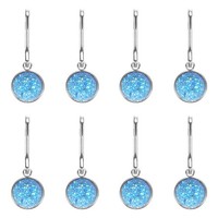 8-Teilige ReißVerschlussanhäNger FüR Zipper Pulls, Ersatz (Blau)
