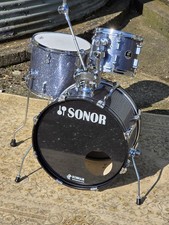 Sonor Players series Drum Kit 3 piece Compact Shell Pack  Blue Sparkle Stunning 