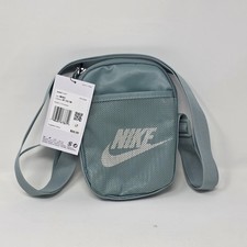 Nike BA5871-017 Heritage Crossbody Small Bag Unisex Casual Green 7"H x 5"W x 1"D
