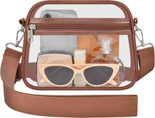 Clear Bag for Stadium Events - Stadium Approved Small Mini Clear Purse, Women's