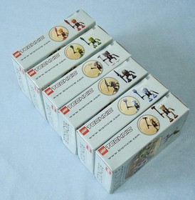 2001 Lego Bionicle TURAGA Village Elders of Mata Nui (8540 - 8545) Box + Posters