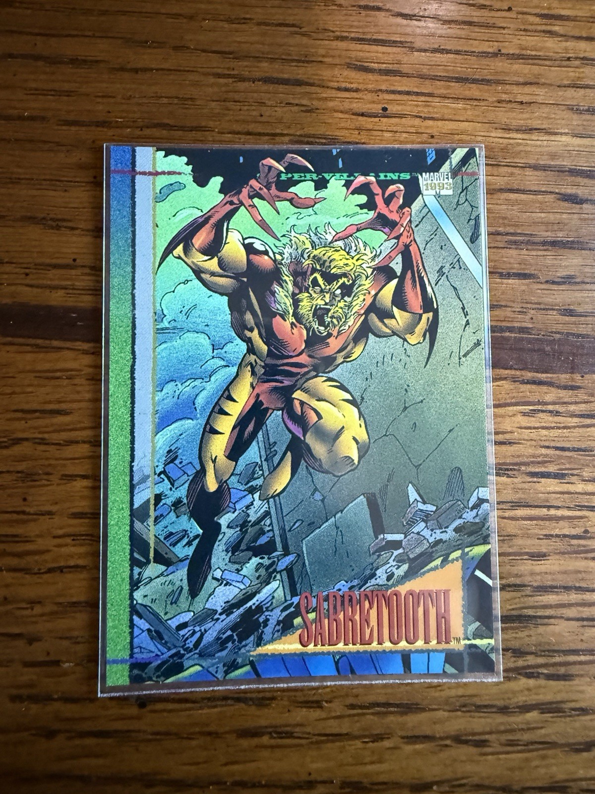 1993 SkyBox Marvel Universe #31 Sabretooth -