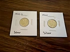 Mercury Dimes Two-Pack 90% Silver, 1942-S & 1945 Both Are Beauties Very Nice
