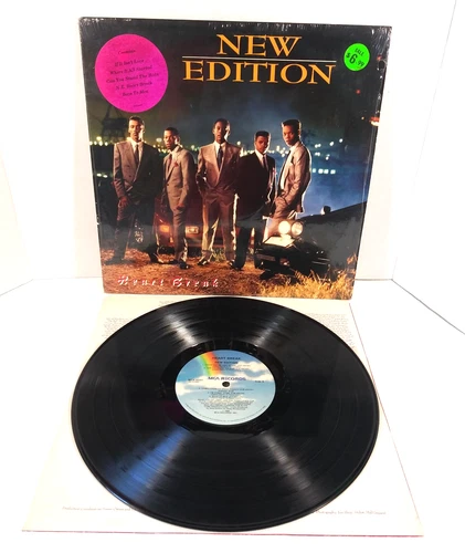 New Edition Heart Break Vinyl LP 1988 MCA 42207 w/Shrink & Hype Sticker VGC++